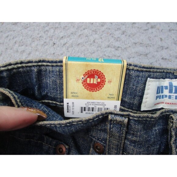 Urban Pipeline Jeans Boys 12 Relaxed Straight Leg Slim Adjustable Waist Skater - Picture 7 of 10